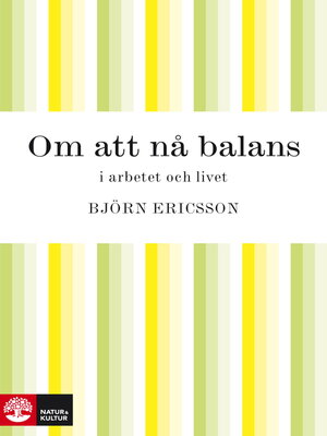 Om att nå balans - ebook